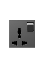 TIS-CLK-PLG-UNV-SW-Grey (13A 220V,  )